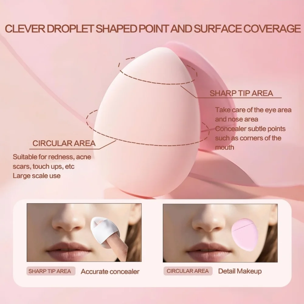30-Piece Mini Finger Makeup Sponges Set